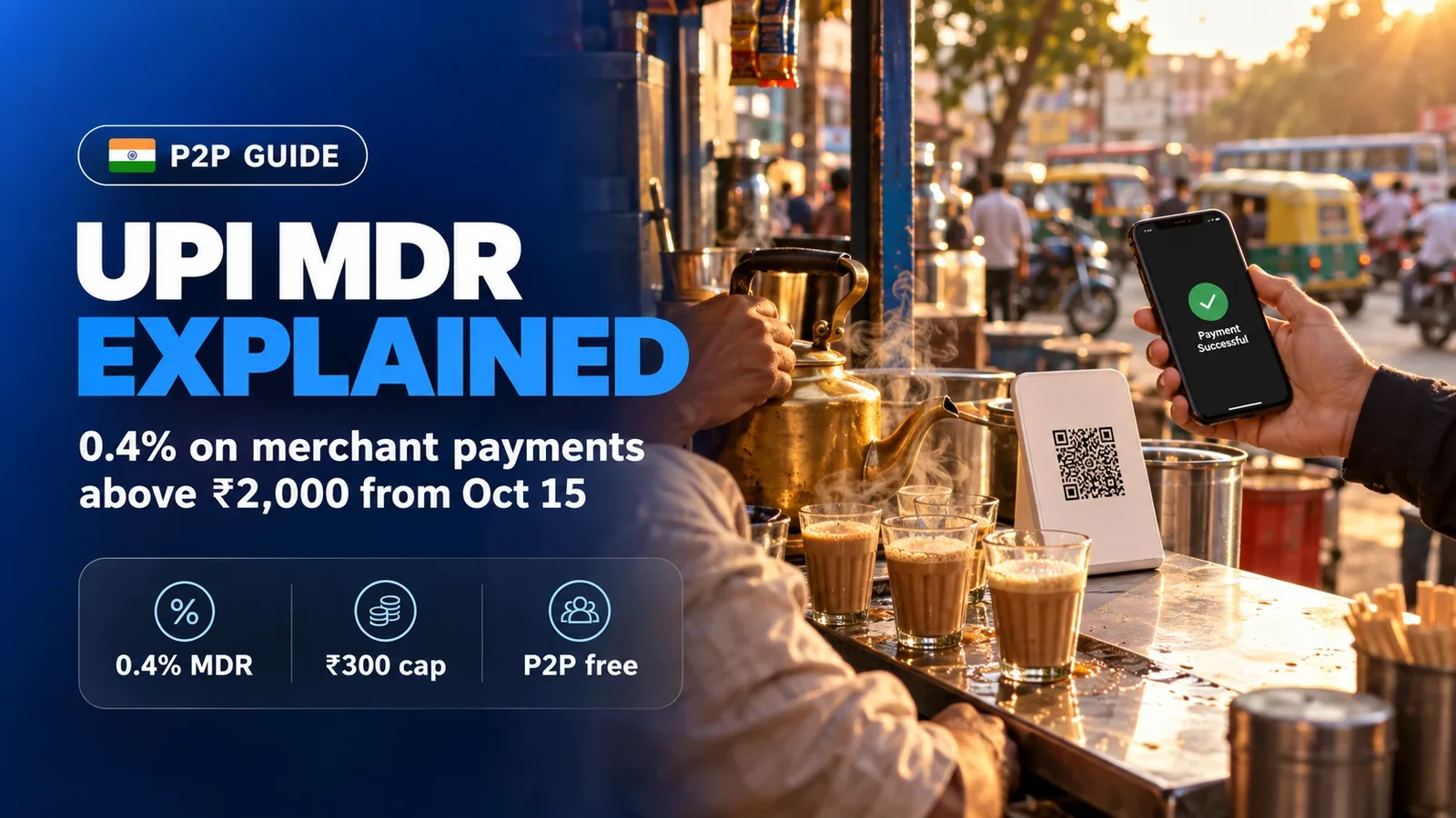 UPI MDR 2026: the 0.4% merchant fee explained